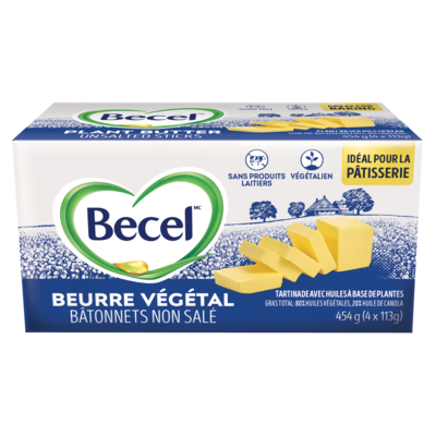 Becel Beurre végétal – bâtonnets non-salés 454 g, 1,21 $/100g
