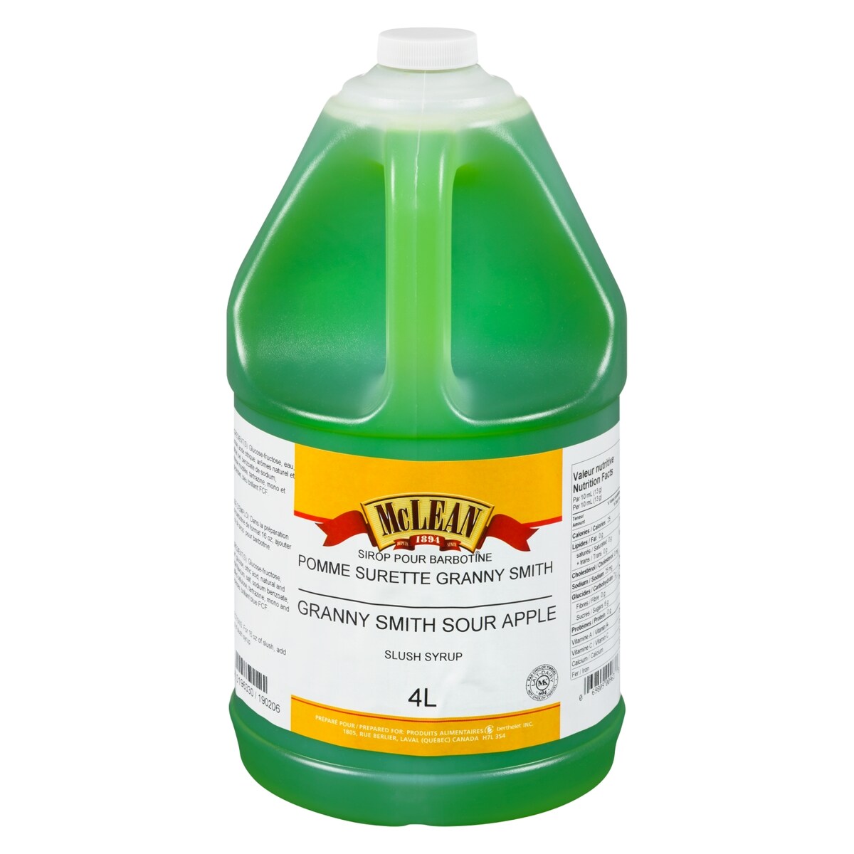 Mclean Granny Smith Sour Apple Slush Syrup