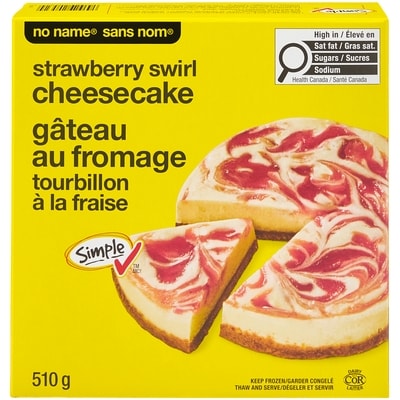No Name Strawberry Swirl Cheesecake 510 g, $1.37/100g