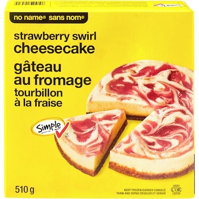 No Name Strawberry Swirl Cheesecake 510 g, $1.37/100g