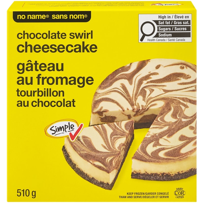 No Name Chocolate Swirl Cheesecake - 510 g | Dominion Stores of