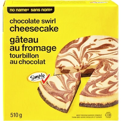 Sans Nom Gâteau au fromage tourbillon au chocolat 510 g, 1,37 $/100g
