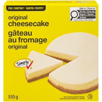 No Name Original Cheesecake 510 g, $1.18/100g
