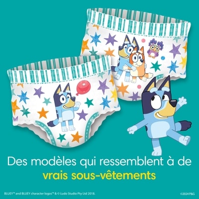 Sous-vêtements d’entraînement pour l’apprentissage de la propreté Easy Ups, taille 6 (4T5T), 86 unités