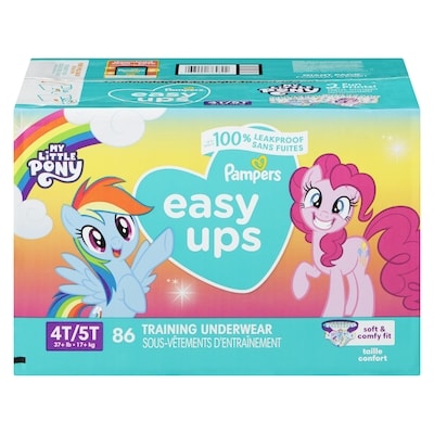 Pampers Easy Ups Training Underwear Girls Size 6 4T-5T 86 Count  86 ea, $0.55/1ea