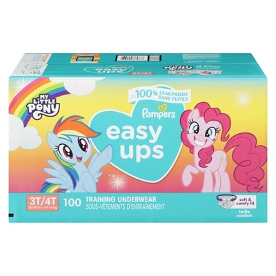 Pampers Easy Ups Training Underwear Girls Size 5 3T-4T 100 Count 100 ea, $0.47/1ea