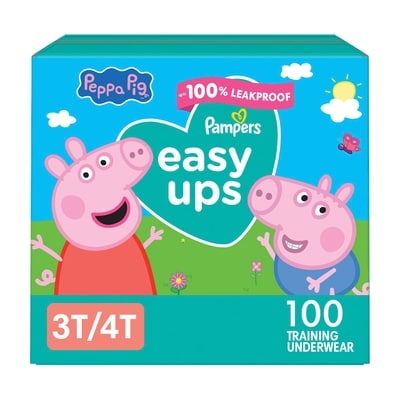 Pampers Sous-vêtements d’entraînement pour l’apprentissage de la propreté Easy Ups, taille 5 (3T4T), 100 unités 100 ea, 0,44 $/1ch