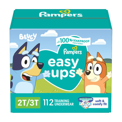 Pampers Easy Ups Training Underwear Boys Size 3 2T3T 112 Count 112 ea, $0.42/1ea