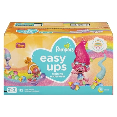 Pampers Easy Ups Training Underwear Girls Size 4 2T-3T 112 Count; 112 ea, $0.42/1ea