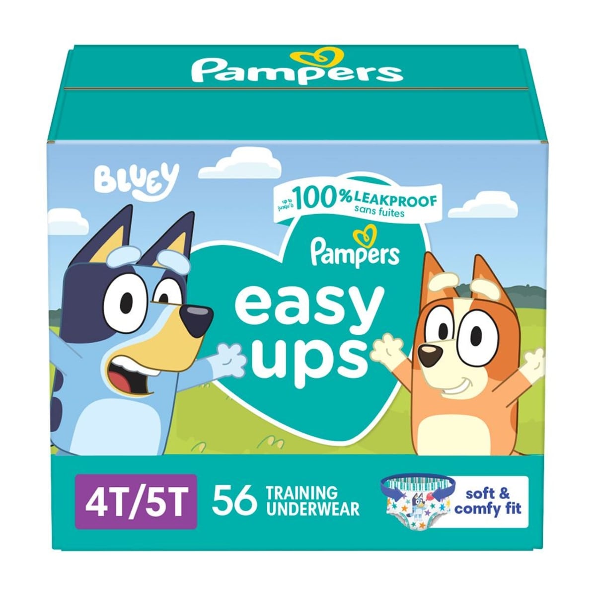 Pampers Easy Ups Training Underwear Boys Size 6 4T5T 56 Count 56 ea, $0.61/1ea