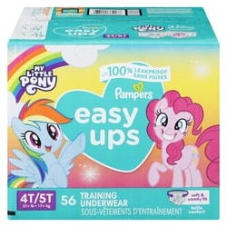 Pampers Easy Ups Training Underwear Girls Size 6 4T-5T 56 Count  56 ea, $0.48/1ea