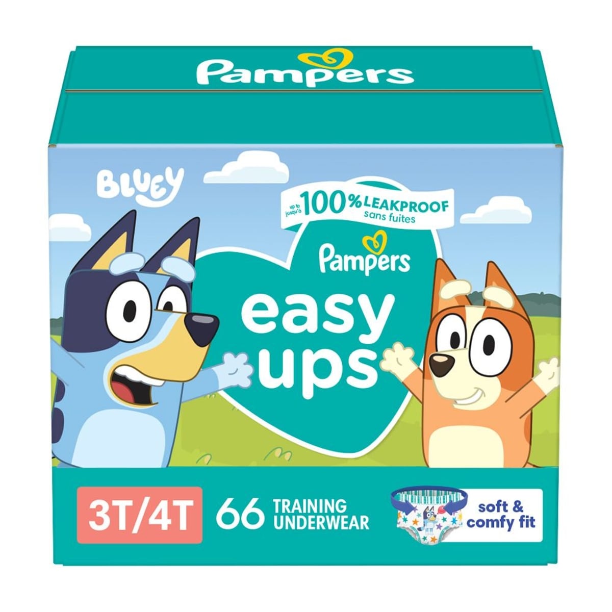 Pampers Easy Ups Training Underwear Boys Size 4 3T4T 66 Count 66 ea, $0.52/1ea