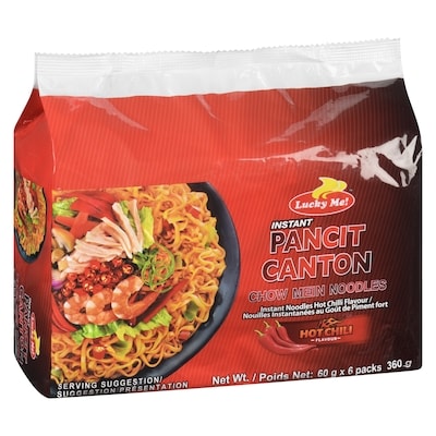 Pancit Canton Instant Noodles Hot Chilli Flavour