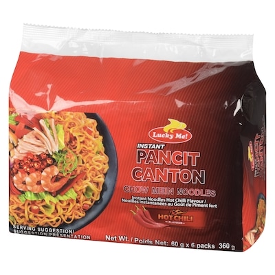 Pancit Canton Instant Noodles Hot Chilli Flavour