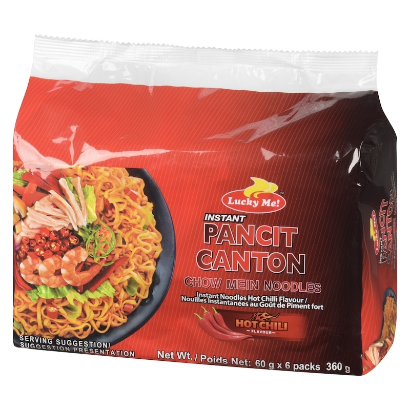 Pancit Canton Instant Noodles Hot Chilli Flavour