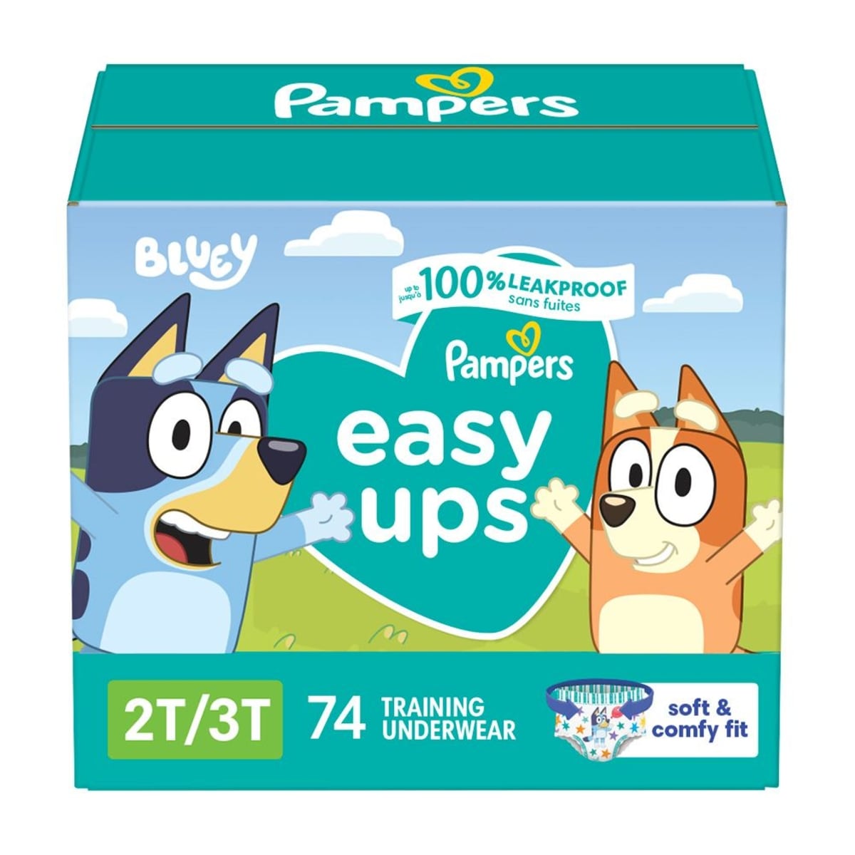 Pampers Easy Ups Training Underwear Boys Size 3 2T3T 74 Count 74 ea, $0.46/1ea
