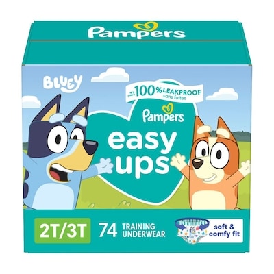Pampers Easy Ups Training Underwear Boys Size 3 2T3T 74 Count 74 ea, $0.46/1ea
