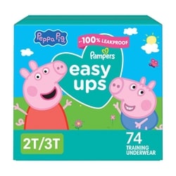 Pampers Easy Ups Training Underwear Girls Size 4 2T-3T 74 Count 74 ea, $0.36/1ea