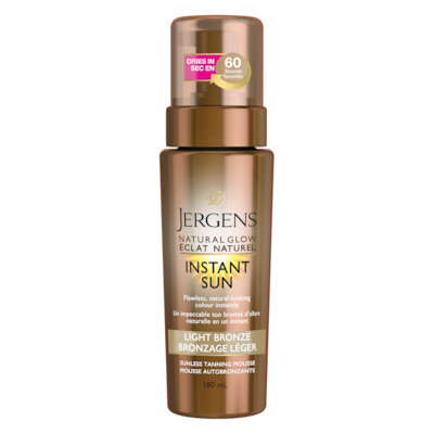 Jergens JergensÉclat Naturel Instant Sun Mousse Autobronzante Bronzage Foncé 180 ml 180 ml, 9,72 $/100ml
