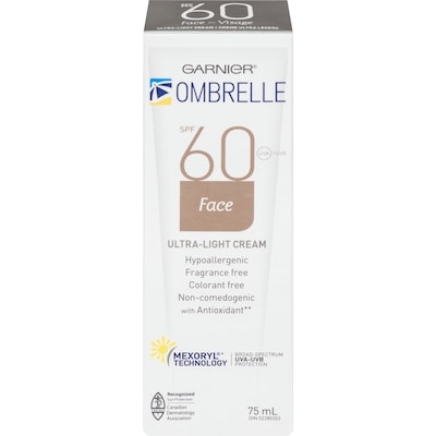 Garnier Visage Crème FPS 60 Ultra Légère 75 ml, 31,99 $/100ml