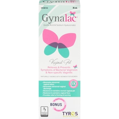 Gynalac Vaginal Gel 35 ml, $75.69/100ml