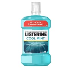 Listerine COOL MINT, Rince-bouche antiseptique 1.5 l, 0,67 $/100ml