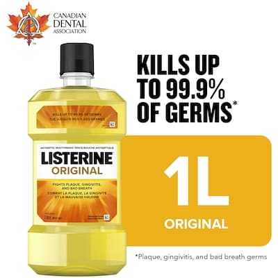 Listerine Original Antiseptic Mouthwash 1 l, $0.90/100ml