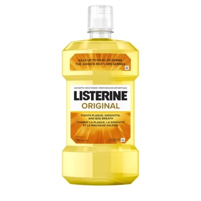 Listerine Rince-bouche antiseptique Original 1 l, 0,85 $/100ml