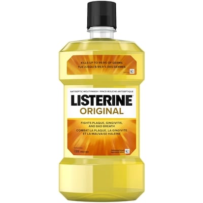 Listerine Rince-bouche antiseptique Original 1 l, 0,55 $/100ml