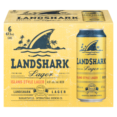 LANDSHARKÂ Premium Lager (ID required at pick-up) 6x473.0 ml, $0.70/100ml