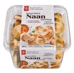 le Choix du Président Bouchées De Naan Traditionnel 200 g, 2,25 $/100g