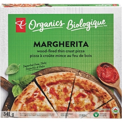 PC Organics Margherita Pizza 341 g, $2.64/100g
