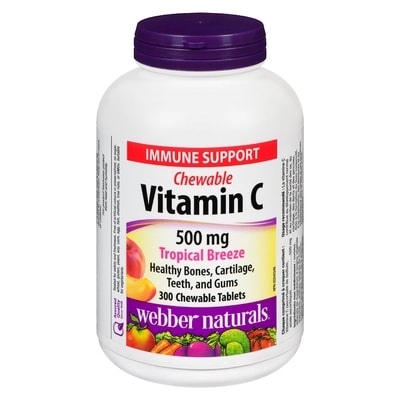 Webber Naturals Chewable Vitamin C Tropical Breeze 500 mg 300 Chewable Tablets 300 ea, $0.04/1ea