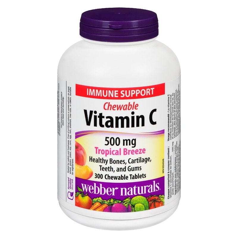 Chewable Vitamin C Tropical Breeze 500 mg 300 Chewable Tablets