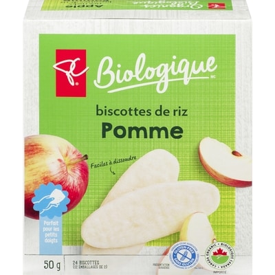 PC Biologique Biscottes De Riz Pomme 50 g, 6,00 $/100g