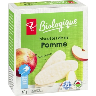 Biscottes de riz Biologique, pomme