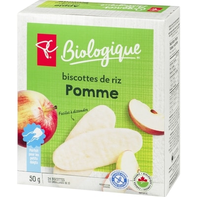 Biscottes de riz Biologique, pomme