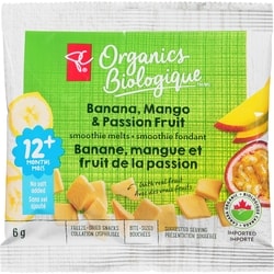 PC Organics Freeze-Dried Snacks Banana, Mango & Passion Fruit 12+ Months 6 g, $21.50/100g