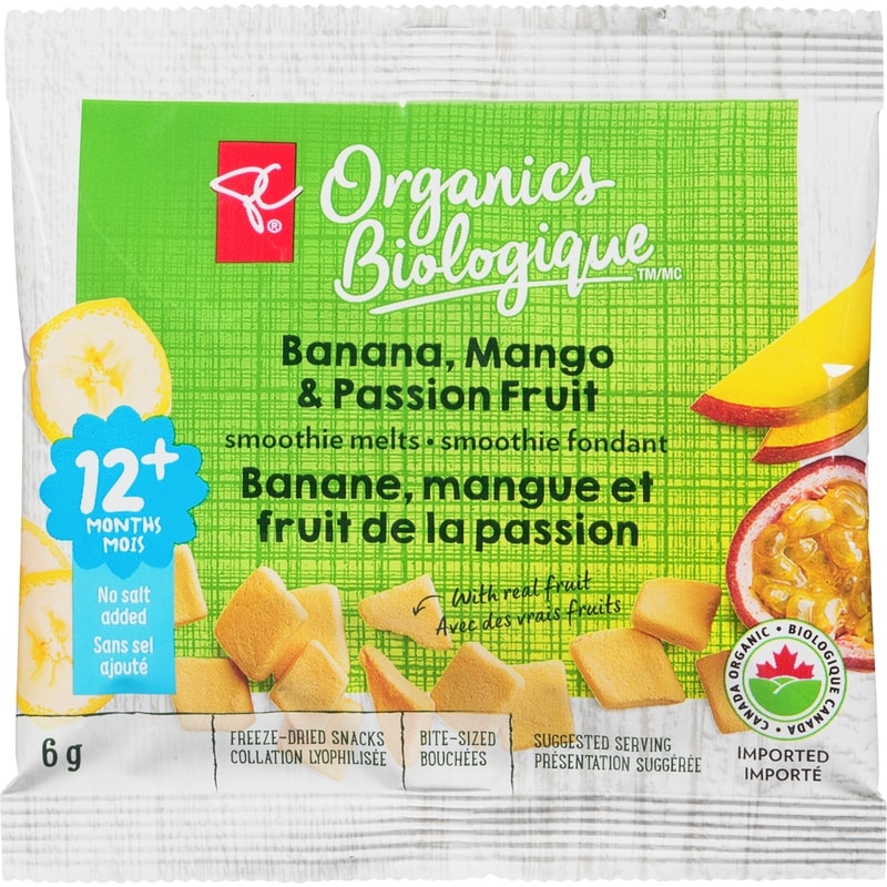 Freeze-Dried Snacks Banana, Mango & Passion Fruit 12+ Months