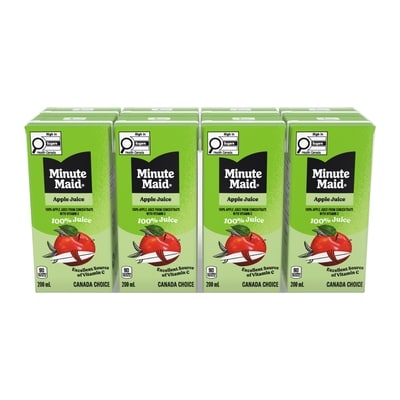 Minute Maid Apple Juice Cartons 8x200.0 ml, $0.30/100ml
