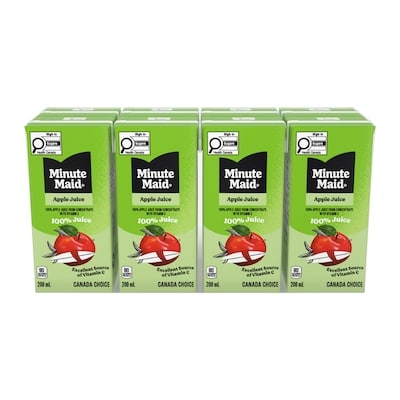Minute Maid Apple Juice Cartons 8x200.0 ml, $0.27/100ml