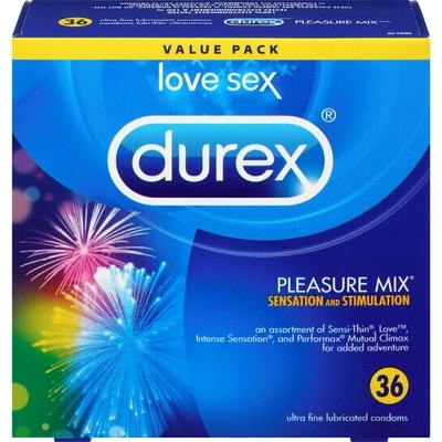 Durex Condoms Pleasure Mix Value Pack 36 ea, $0.72/1ea