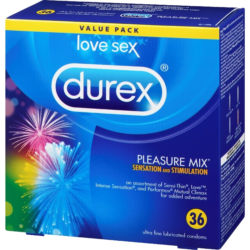 Pleasure Mix Assorted Latex Condoms Variety Pack