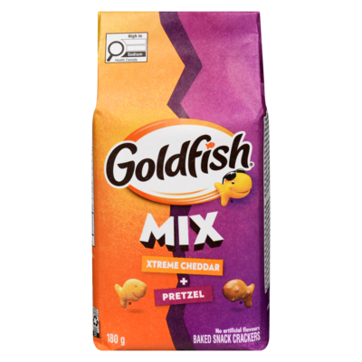 Pepperidge Farm Goldfish Baked Snack Crackers Mix Xtreme Cheddar + Pretzel 180 g, $1.94/100g
