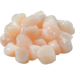 null Scallops, Frozen Tray Pack 80/120 $17.64/1kg $8.00/1lb
