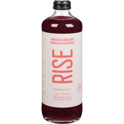 Rise Kombucha Hibiscus & Rose Hips 1 l, $0.90/100ml