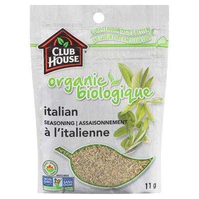 Club House Assaisonnement Italien Biologique 11 g, 22,73 $/100g