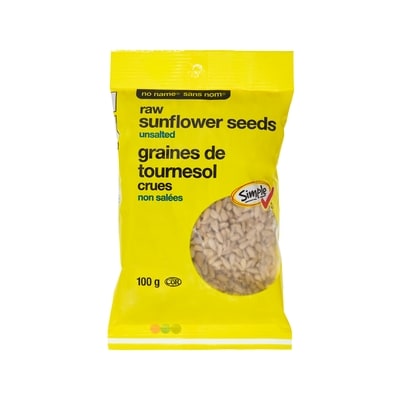 No Name Raw Unsalted Sunflower Seeds 100 g, $2.29/100g