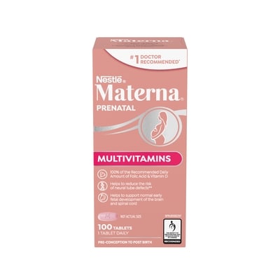 Nestlé Materna Prenatal Multivitamins, No 1 Dr Recommended 100 ea, $0.27/1ea