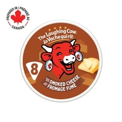 The Laughing Cow Smoked Spreadable Cheese 8P 133 g, $2.26/100g